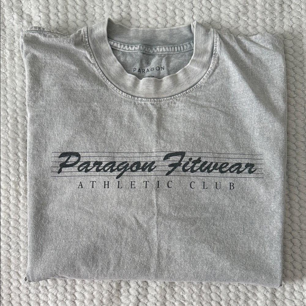 PARAGON Light Gray Tee with Black Logo